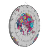 Blumenafro Dartscheibe (Vorderseite Links)