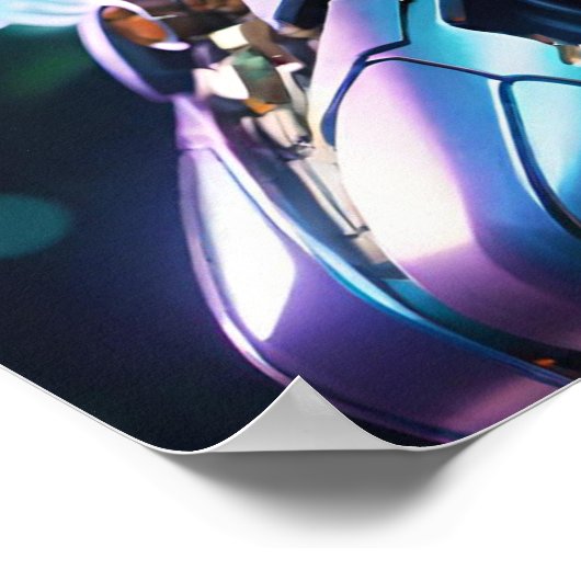 Blumenakzent Poster (Ecke)