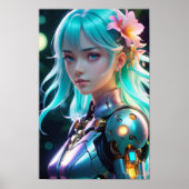 Blumenakzent Poster (Vorne)