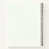 Blumenalphabet mit Monogramm Name Buchstabe A Notizblock (Rückseite)