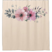 Blumenanemon-Blume-Bouquet pink Duschvorhang (Vorderseite)