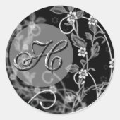 Blumenanfänal Runder Aufkleber (Vorderseite)