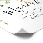 Blumenangst und wunderbar Made Psalm Poster (Ecke)