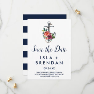 Blumenanker   Autumn Save the Date Card