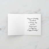 Blumenanker Geburtstags-Grußkarte Karte (Innenseite)