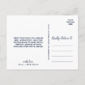 Blumenanker | Herbst Vielen Dank Postkarte (Rückseite)