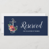 Blumenanker | Navy Herbsthochzeit vorbehalten Zeic (Rückseite)