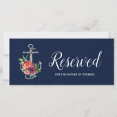Blumenanker | Navy Herbsthochzeit vorbehalten Zeic (Vorderseite)