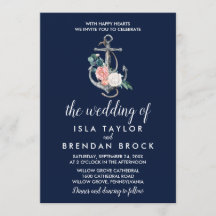 Blumenanker | Navy Sommer Hochzeit von