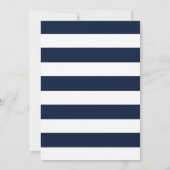 Blumenanker | Navy Summer Save the Date Card (Rückseite)