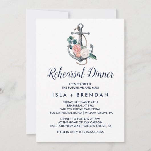 Blumenanker | Sommerabend Probe Einladung (Vorderseite)