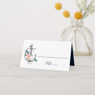 Blumenanker Sommerhochzeit Platzkarte