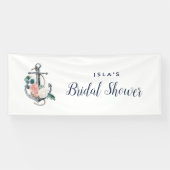 Blumenanker | Sommerliches Brautparty Banner (Horizontal)