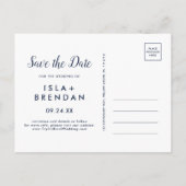 Blumenanker | Summer Save the Date Postcard Einladungspostkarte (Rückseite)