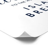 Blumenanker | Summer Wedding Welcome Poster (Ecke)