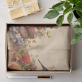 Blumenantikbuch Seidenpapier (Geschenk)