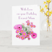 BLUMENANZEIGE MUM GREETING CARD KARTE (Gelbe Blume)