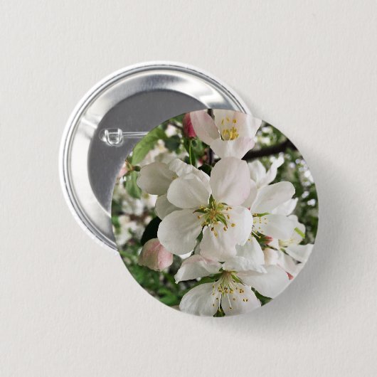 Blumenapfel Button (Vorne & Hinten)