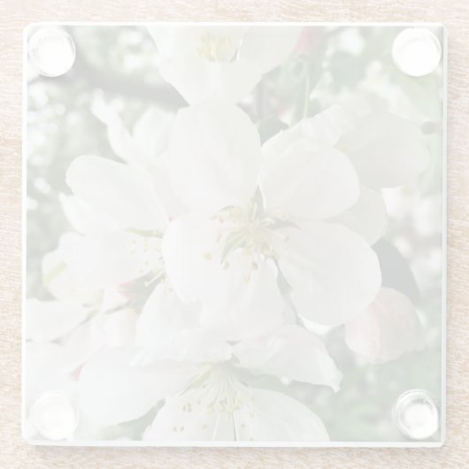 Blumenapfel Glasuntersetzer (Rückseite)