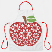 Blumenapfel Schürze (Vorderseite)