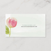 BlumenAquarell-ätherische Öle Visitenkarte (Rückseite)