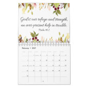 BlumenAquarell-Bibel-Vers-Kalender Kalender (Feb 2027)