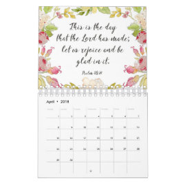 BlumenAquarell-Bibel-Vers-Kalender Kalender