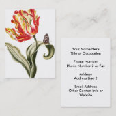 BlumenAquarell der Frühlings-Tulpe-| Visitenkarte (Vorne/Hinten)