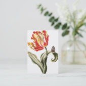 BlumenAquarell der Frühlings-Tulpe-| Visitenkarte (Stehend Vorderseite)