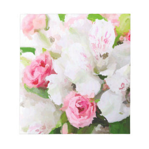 BlumenAquarell-Entwurf Notizblock