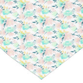 BlumenAquarell-Muster Kurzer Tischläufer (Ecke)