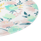 BlumenAquarell-Muster Schneidebrett (Ecke)