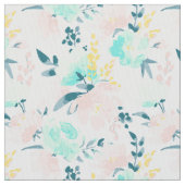 BlumenAquarell-Muster Stoff (Nahaufnahme)