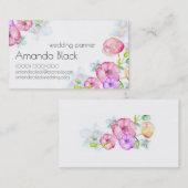 BlumenAquarell-Visitenkarte Visitenkarte (Vorne/Hinten)