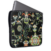 Blumenarabische Ornamente: Nahtlos traditionell Laptopschutzhülle (Vorne Rechts)