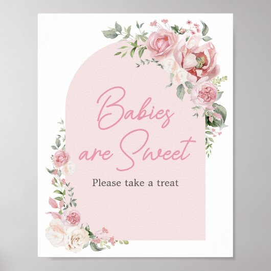 Blumenarmbaby in Bloom Babies ist süß Poster (Vorne)