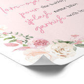 Blumenarmbaby in Bloom Baby Dusche Mama Osa Bar Poster (Ecke)