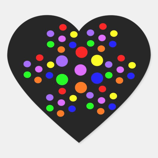 Blumenarmkohle Heart Shaped Stickers (Vorderseite)