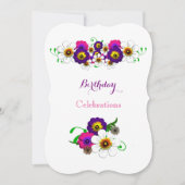 Blumenarrangements Geburtstagsparty Einladung (Vorderseite)