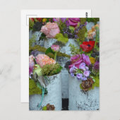 Blumenarrangements im Frühling Postkarte (Vorne/Hinten)