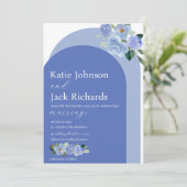 Blumenarschenhochzeit Einladung (Stehend Vorderseite)