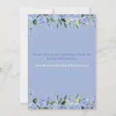 Blumenarschenhochzeit Einladung (Rückseite)