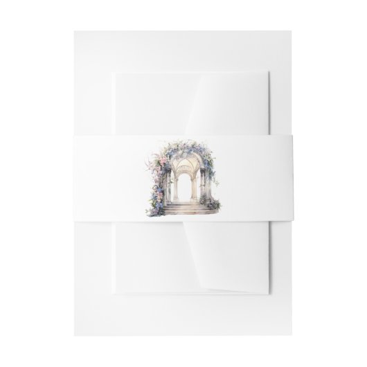 Blumenarschhochzeit Einladungsbanderole (Vorderseite Beispiel)