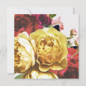 Blumenartistienhochzeit Einladung (Rückseite)