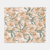 Blumenästhesie Fleecedecke (Vorderseite (Horizontal))