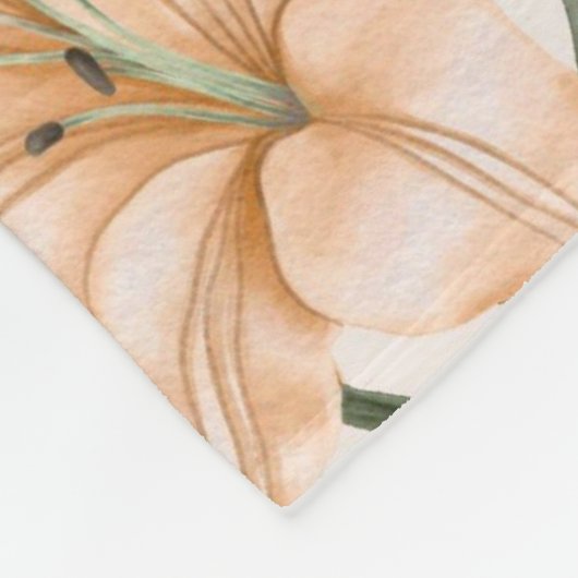 Blumenästhesie Fleecedecke (Ecke)