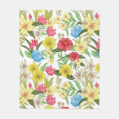 Blumenästhesie Fleecedecke (Vorderseite)