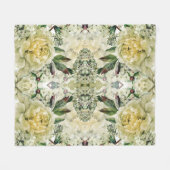 Blumenästhesie Fleecedecke (Vorderseite (Horizontal))