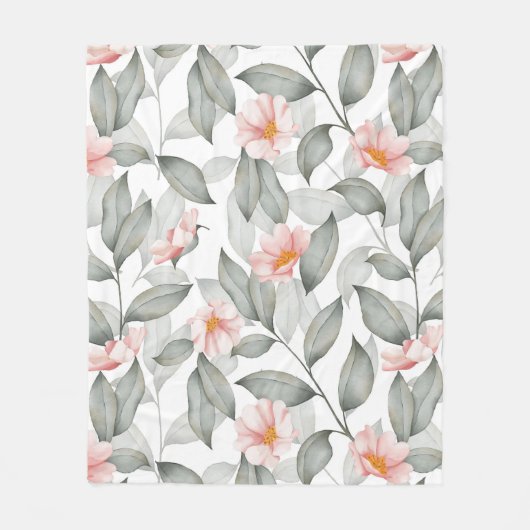 Blumenästhesie Fleecedecke (Vorderseite)