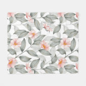 Blumenästhesie Fleecedecke (Vorderseite (Horizontal))